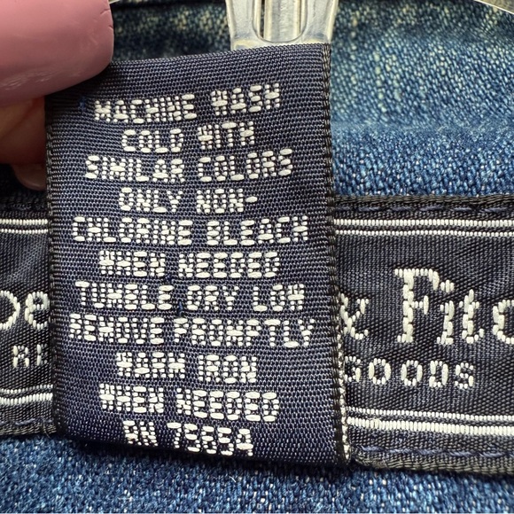 Abercrombie & Fitch Dark Wash Denim Button Front Vest Size M - Picture 10 of 11